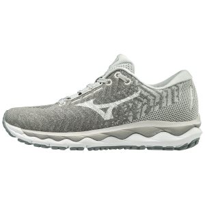 Mizuno Wave Sky Waveknit 3 Bayan Koşu Ayakkabısı Gri (Tr.BJO)